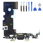 Eutoping USB Charging Port For Apple iPhone 8 Black Dock Connector Charger Board Flex Cable Assembly Replacement with tool