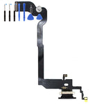 Eutoping USB Charging Port For Apple iPhone X Black Dock Connector Charger Board Flex Cable Assembly Replacement with tool