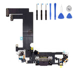 Eutoping USB Charging Port For Apple iPhone 12 Mini Black Dock Connector Charger Board Flex Cable Assembly Replacement with tool