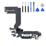 Eutoping USB Charging Port For Apple iPhone 13 Mini Black Dock Connector Charger Board Flex Cable Assembly Replacement with tool