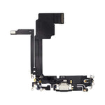 Eutoping charging port board For Apple iPhone 15 Pro Max Black Connector Charger Board Flex Cable Assembly Replacement