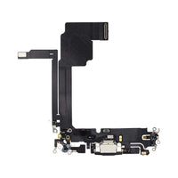Eutoping charging port board For Apple iPhone 15 Pro Max Black Connector Charger Board Flex Cable Assembly Replacement