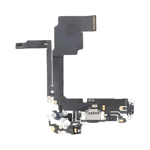 Eutoping charging port board For Apple iPhone 15 Pro Black Connector Charger Board Flex Cable Assembly Replacement