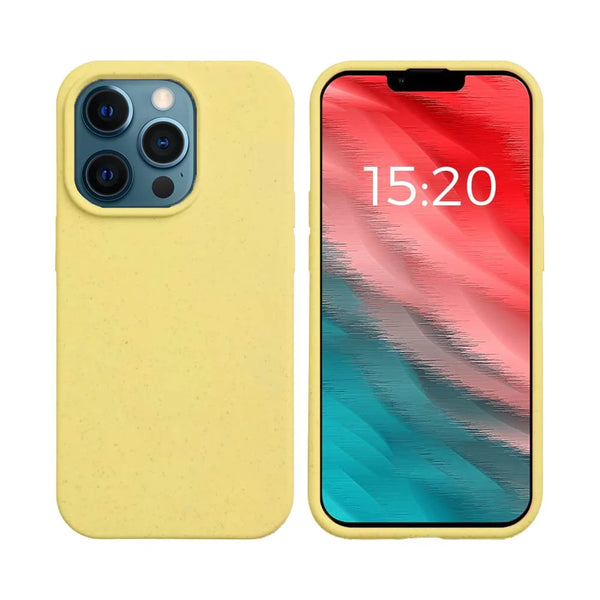 PROTECT Biodegradable Bamboo Case for Apple iPhone 12 Pro Max Yellow