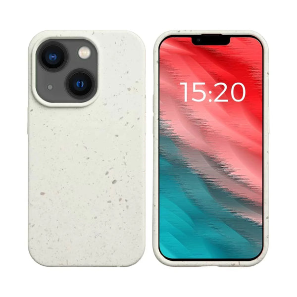 Coque Bambou Biod¨¦gradable PROTECT pour Apple iPhone 14 Blanc