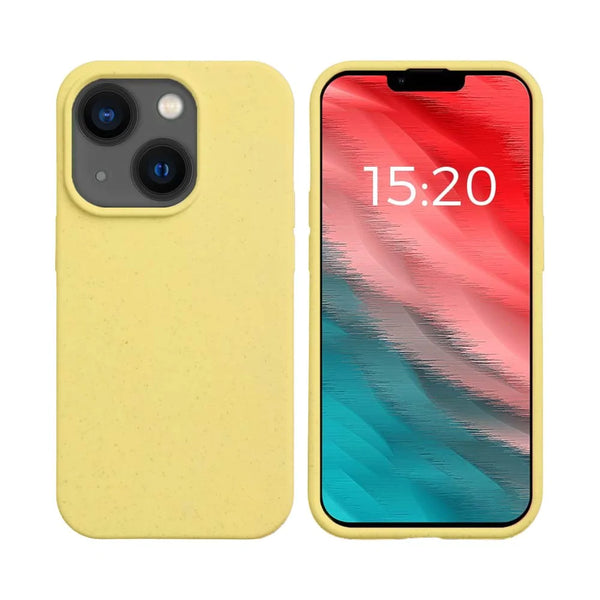 Coque Bambou Biod¨¦gradable PROTECT pour Apple iPhone 14 Plus Jaune