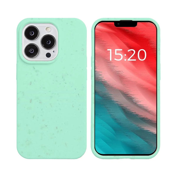 PROTECT Biodegradable Bamboo Case for Apple iPhone 14 Pro Mint Green