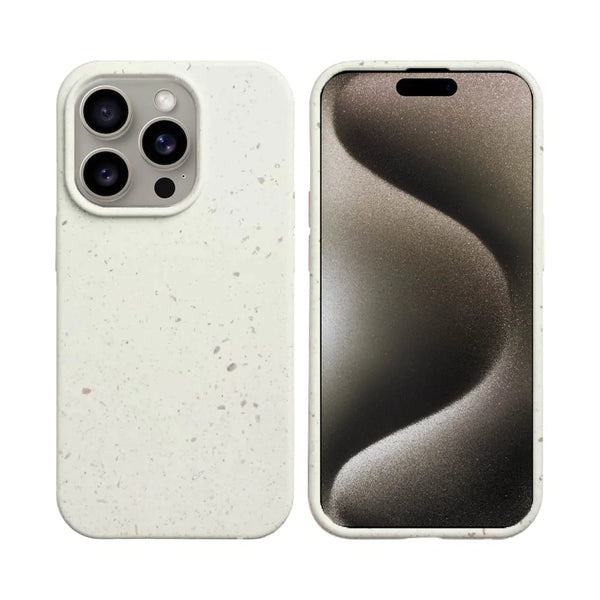 Coque Bambou Biod¨¦gradable PROTECT pour Apple iPhone 15 Pro Max Blanc
