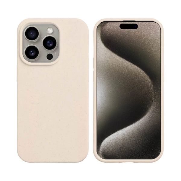 Funda de bamb¨² biodegradable PROTECT para Apple iPhone 15 Pro Rosa