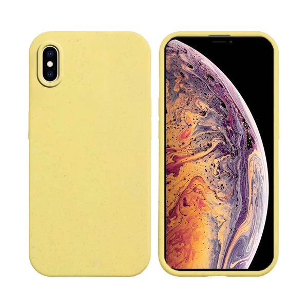 Funda de bamb¨² biodegradable PROTECT para Apple iPhone XS Max amarilla