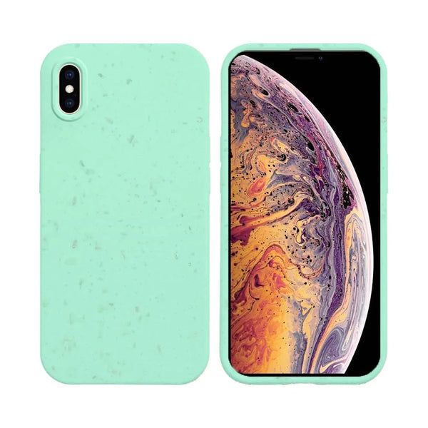 PROTECT Biodegradable Bamboo Case for Apple iPhone XS Max Mint Green