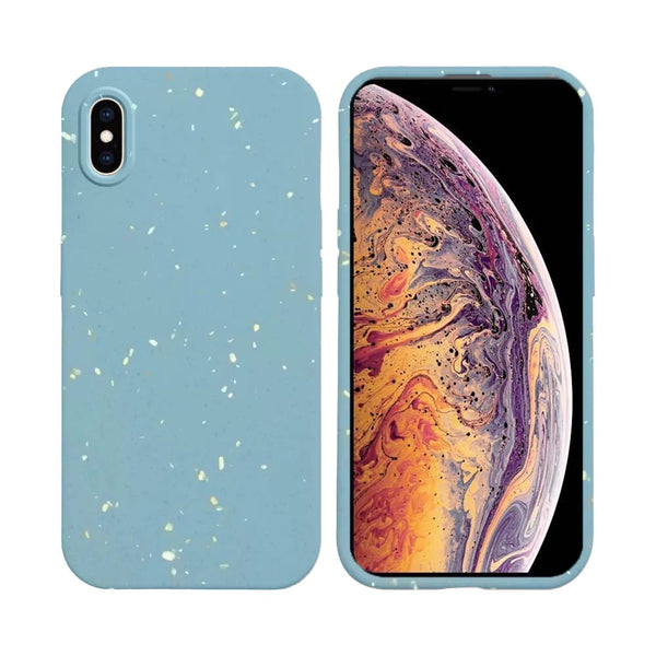 Coque Bambou Biod¨¦gradable PROTECT pour Apple iPhone X iPhone XS Bleu