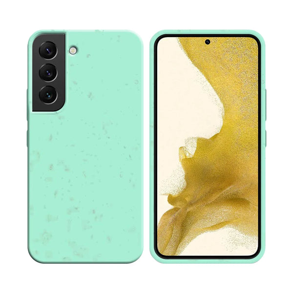 Funda de bamb¨² biodegradable PROTECT para Samsung Galaxy S22 Plus S906 Verde Menta