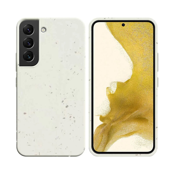 PROTECT Biologisch abbaubare Bambush¨¹lle f¨¹r Samsung Galaxy S22 S901 Wei_