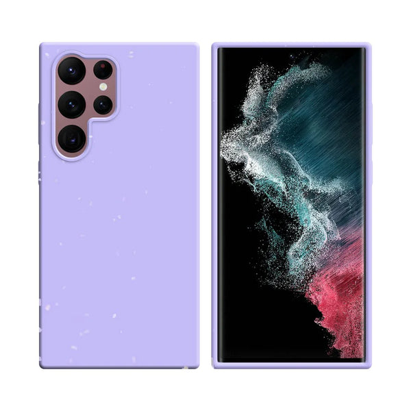 Funda de bamb¨² biodegradable PROTECT para Samsung Galaxy S22 Ultra S908 Morado