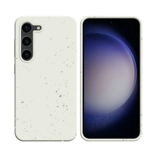 PROTECT Biologisch abbaubare Bambush¨¹lle f¨¹r Samsung Galaxy S23 Plus 5G S916 Wei_