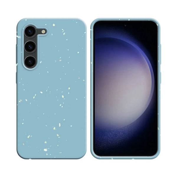 PROTECT Biologisch abbaubare Bambush¨¹lle f¨¹r Samsung Galaxy S23 Plus 5G S916, Blau