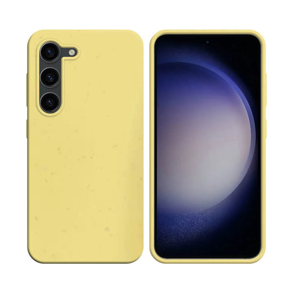 PROTECT Biologisch abbaubare Bambush¨¹lle f¨¹r Samsung Galaxy S23 Plus 5G S916 Gelb