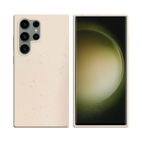 PROTECT Biologisch abbaubare Bambush¨¹lle f¨¹r Samsung Galaxy S23 Ultra 5G S918, Rosa