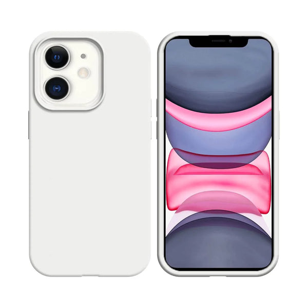 Coque Silicone Compatible pour Apple iPhone 11 Blanc