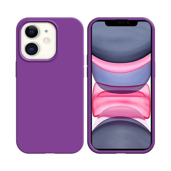 Coque Silicone Compatible pour Apple iPhone 11 Mauve