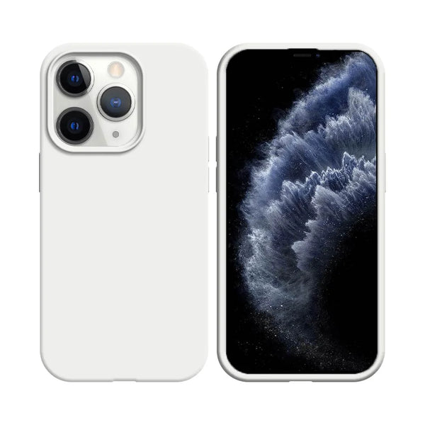 Coque Silicone Compatible pour Apple iPhone 11 Pro Blanc