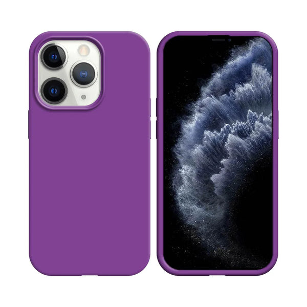 Coque Silicone Compatible pour Apple iPhone 11 Pro Mauve