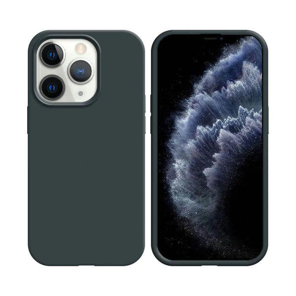 Coque Silicone Compatible pour Apple iPhone 11 Pro Noir