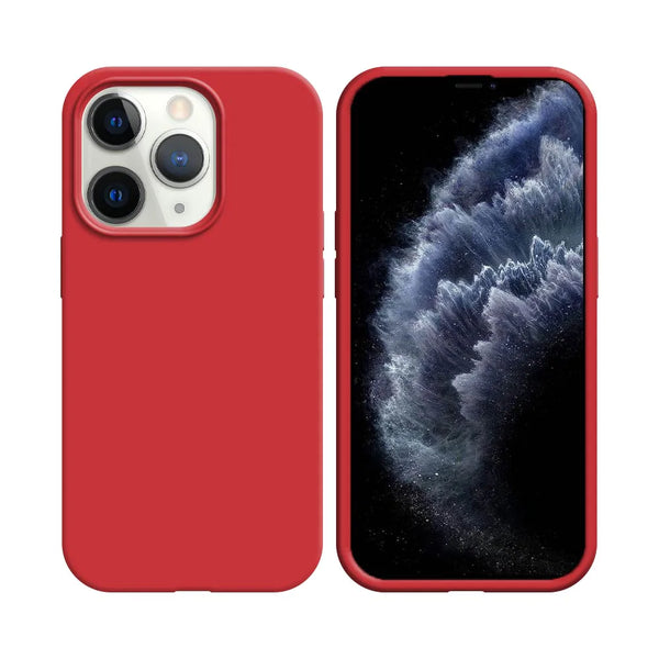 Coque Silicone Compatible pour Apple iPhone 11 Pro Rouge