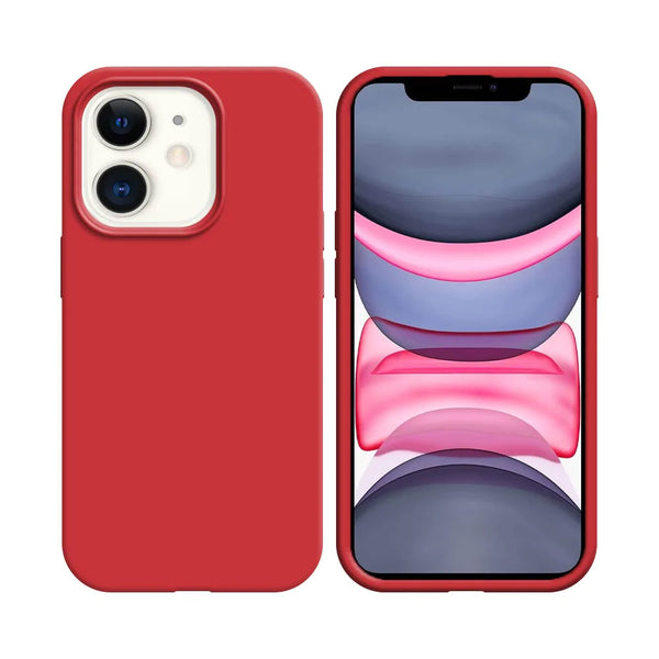Coque Silicone Compatible pour Apple iPhone 11 Rouge