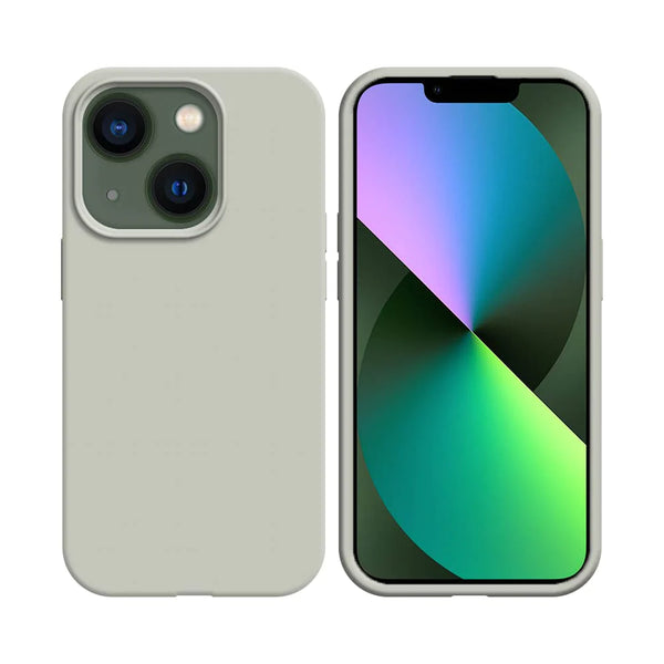 Coque Silicone Compatible pour Apple iPhone 13 Mini Blanc