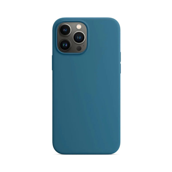 Coque Silicone Compatible pour Apple iPhone 13 Pro Max Bleu Clair