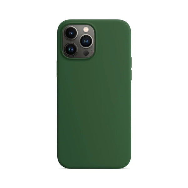 Coque Silicone Compatible pour Apple iPhone 13 Pro Max Vert Fonc¨¦