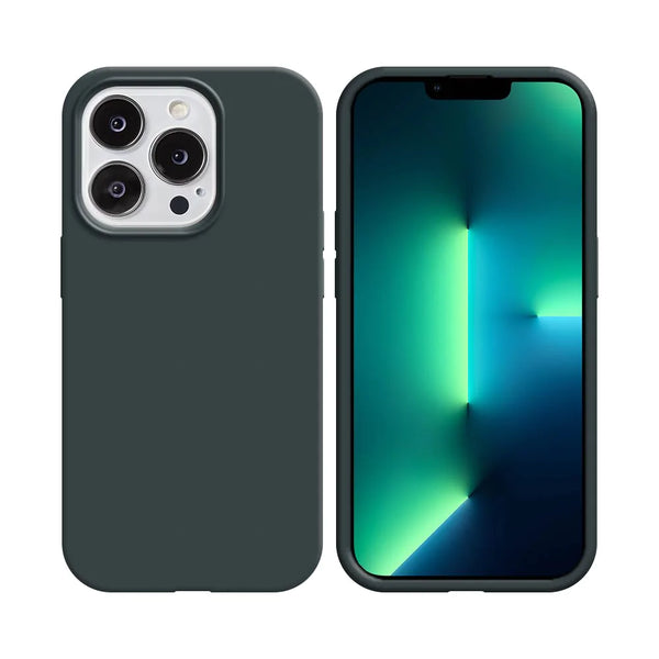 Coque Silicone Compatible pour Apple iPhone 13 Pro Noir