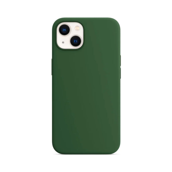 Coque Silicone Compatible pour Apple iPhone 13 Vert Fonc¨¦