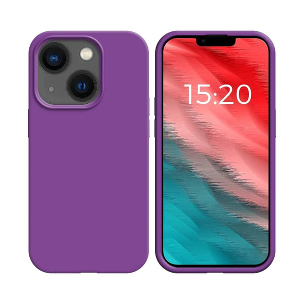 Coque Silicone Compatible pour Apple iPhone 14 Plus Mauve