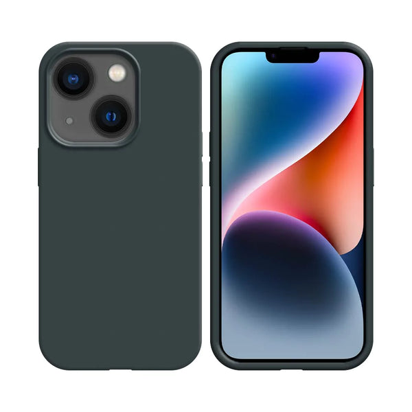 Coque Silicone Compatible pour Apple iPhone 14 Plus Noir