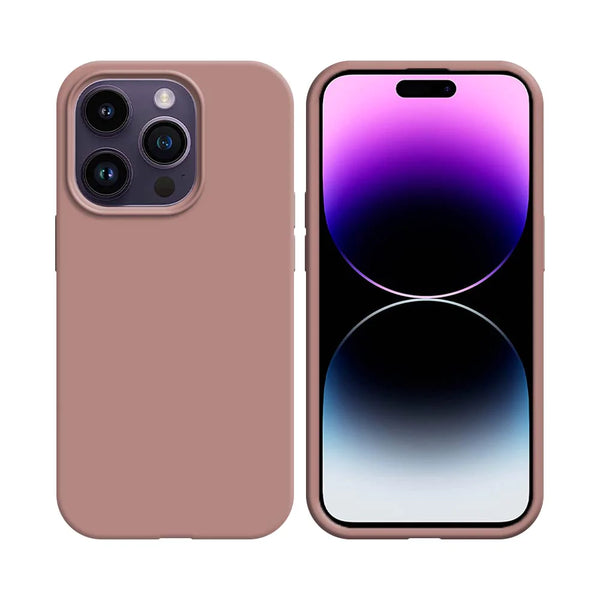 Coque Silicone Compatible pour Apple iPhone 14 Pro Max (#06) Rose