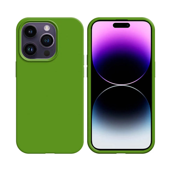 Coque Silicone Compatible pour Apple iPhone 14 Pro Vert Clair