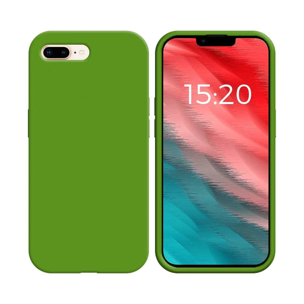 Coque Silicone Compatible pour Apple iPhone 7 Plus iPhone 8 Plus Vert Clair