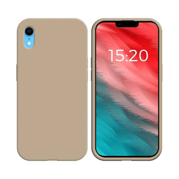 Coque Silicone Compatible pour Apple iPhone XR Rose Gold