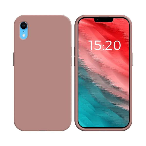 Coque Silicone Compatible pour Apple iPhone XR (#06) Rose