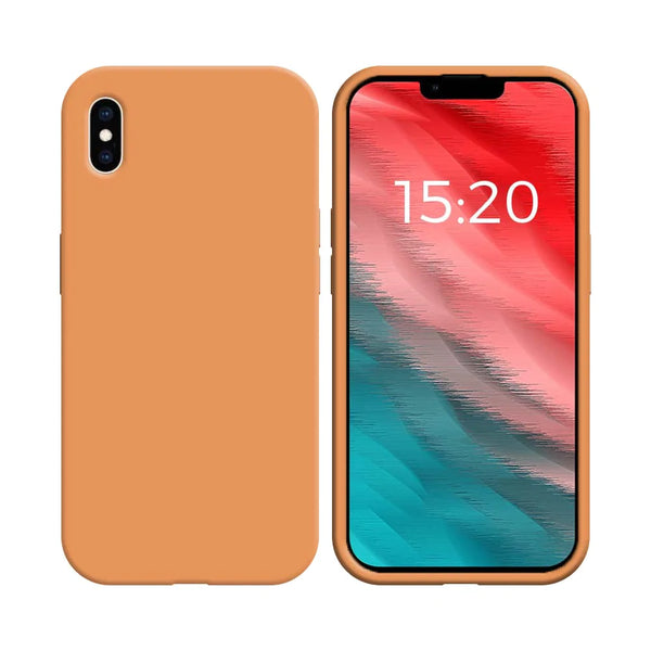 Coque Silicone Compatible pour Apple iPhone XS Max Corail