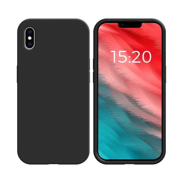 Coque Silicone Compatible pour Apple iPhone XS Max Noir