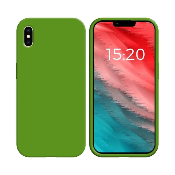 Coque Silicone Compatible pour Apple iPhone XS Max Vert Clair