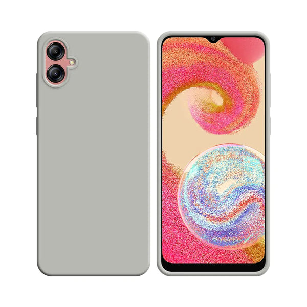 Silikonh¨¹lle kompatibel mit Samsung Galaxy A04e A042 Wei_