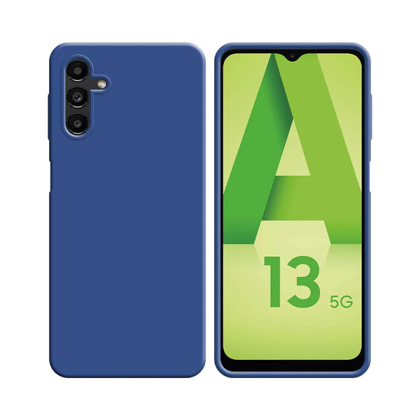 Silikonh¨¹lle kompatibel f¨¹r Samsung Galaxy A13 5G 136B & A04s A047F Marineblau
