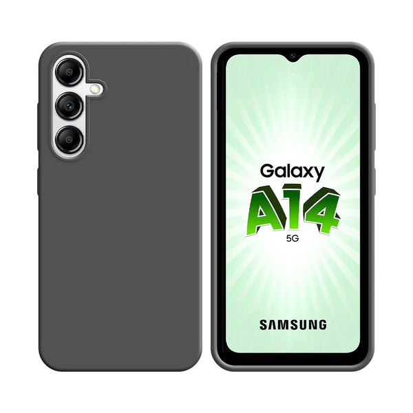 Silikonh¨¹lle kompatibel f¨¹r Samsung Galaxy A14 5G A146P & A14 4G A145 Grau