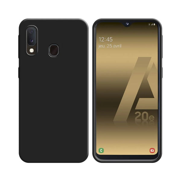 Silikonh¨¹lle kompatibel mit Samsung Galaxy A20e A202 Schwarz