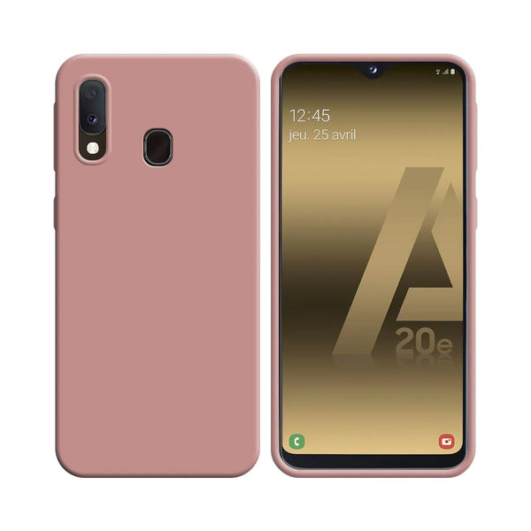 Silikonh¨¹lle kompatibel mit Samsung Galaxy A20e A202 Rosa